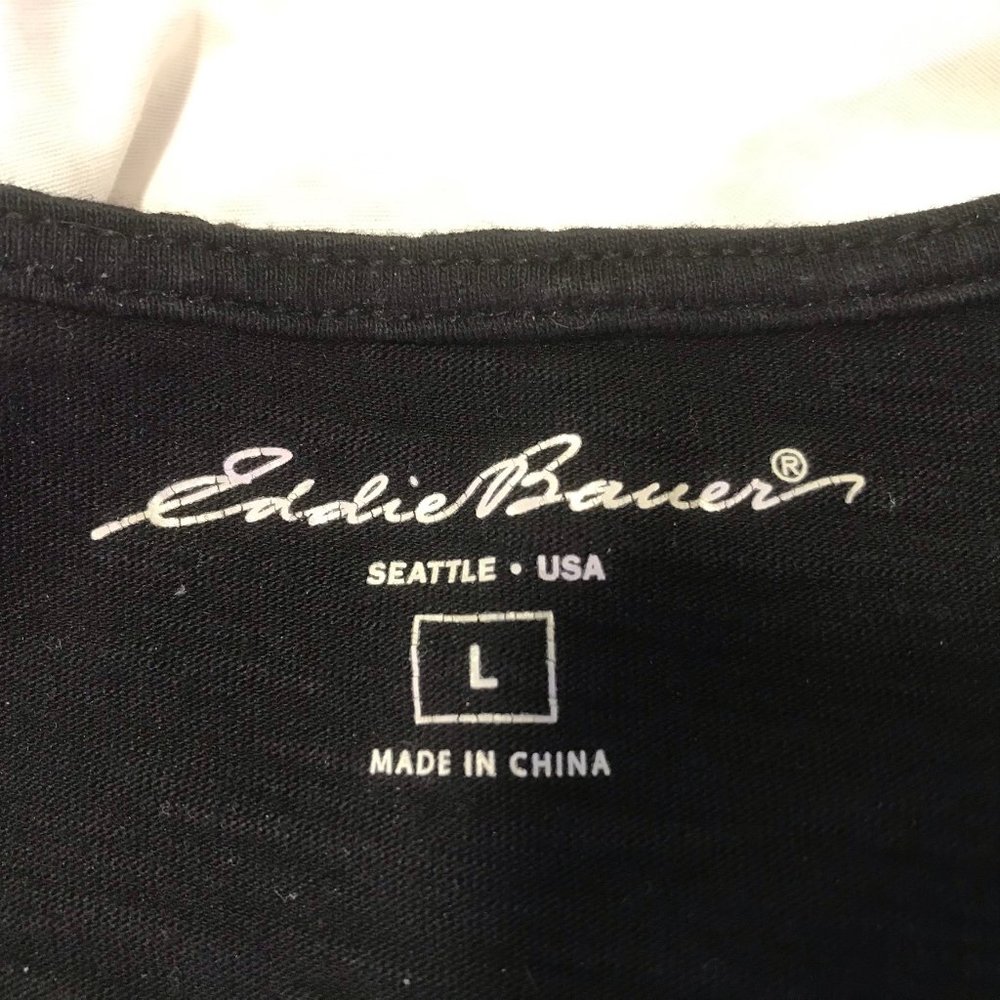 Eddie Bauer Cowl Neck 3/4 Sleeve Top, Size Large - Picture 4 of 8